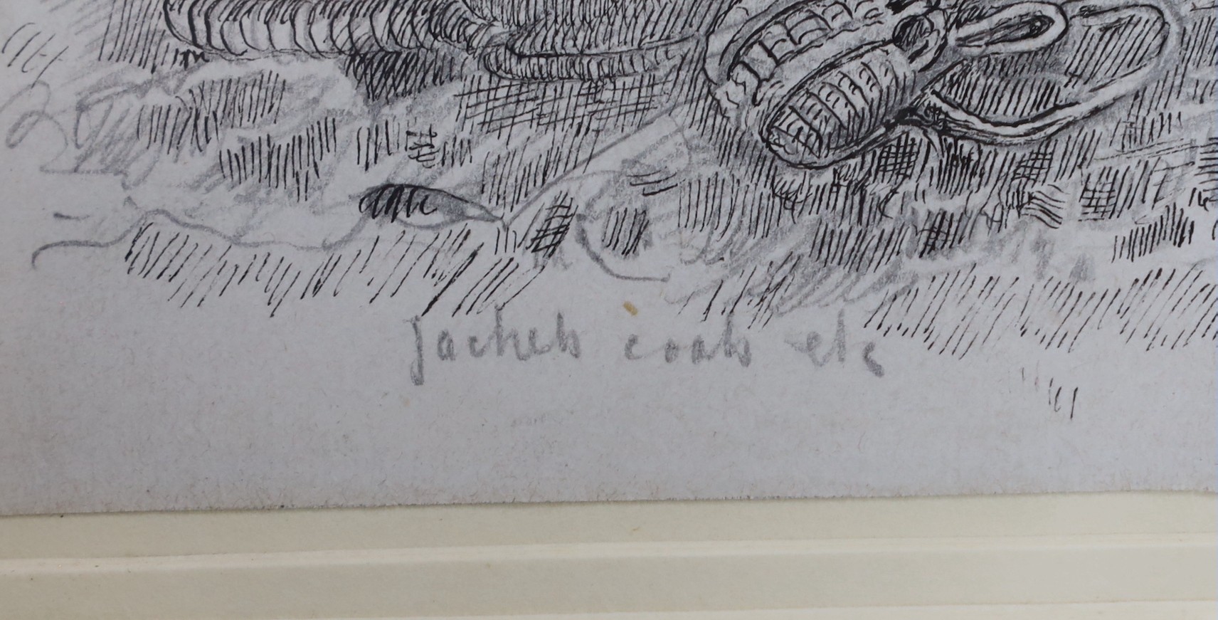 Albert Goodwin RWS (1845–1932), etching, Ploughing, Brighton, Lewes, inscribed in pencil, provenance verso, 9 x 15cm